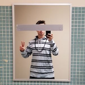 Old Navy - Light blue hooded Long sleeve tee